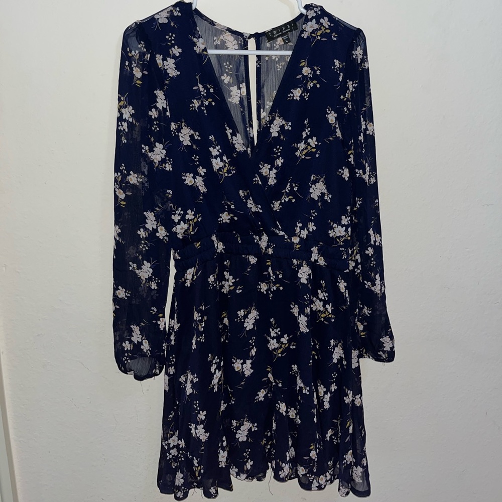 L Francesca‘s long sleeve floral dress